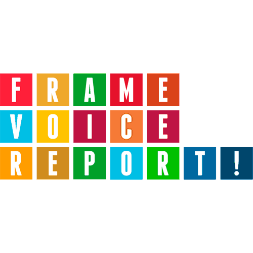 Logo Frame Voice Report | Intercambioso